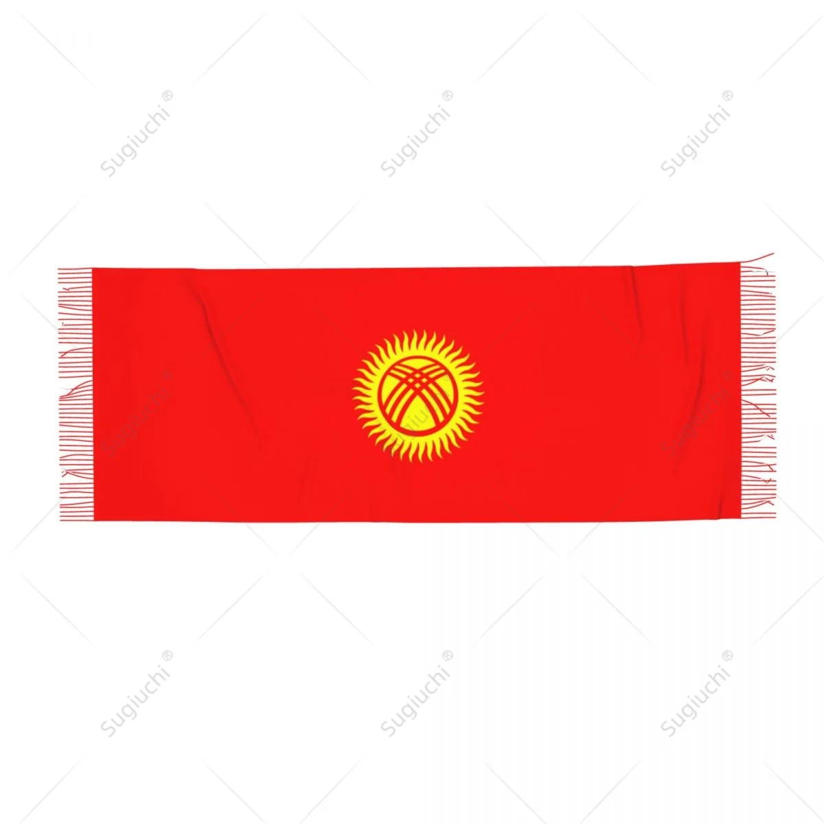 Kyrgyzstan Flag Scarf Pashmina Warm Scarves Shawl Wrap Hijab Spring Winter Multifunction Unisex