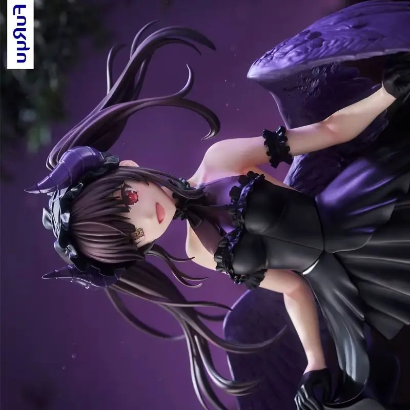 

【100%Authentic】FuRyu Original Date A Live V Tokisaki Kurumi BiCute Dark Model Decoration Anime Character Model Toys Gifts Toys