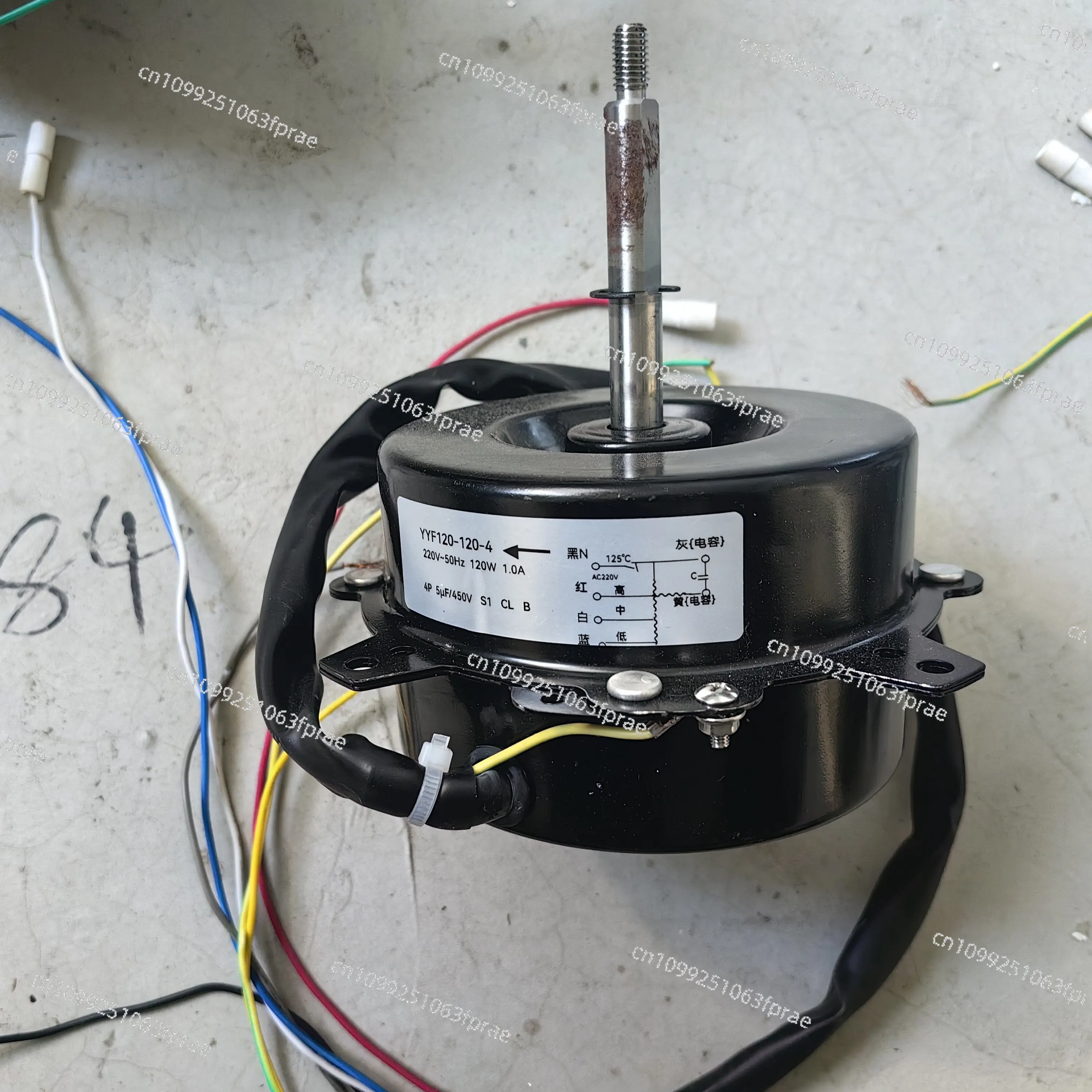 Applicable to YYF120-120-4 industrial and commercial cooling fan motor motor motor 7-wire 3-speed 120W