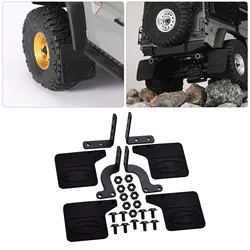 1 Set Mudflaps Rubber Mudguard + Metal Fixing Bracket Kit For Traxxas 1/18 TRX-4M Land Rover Defender RC Crawler Car Accessories