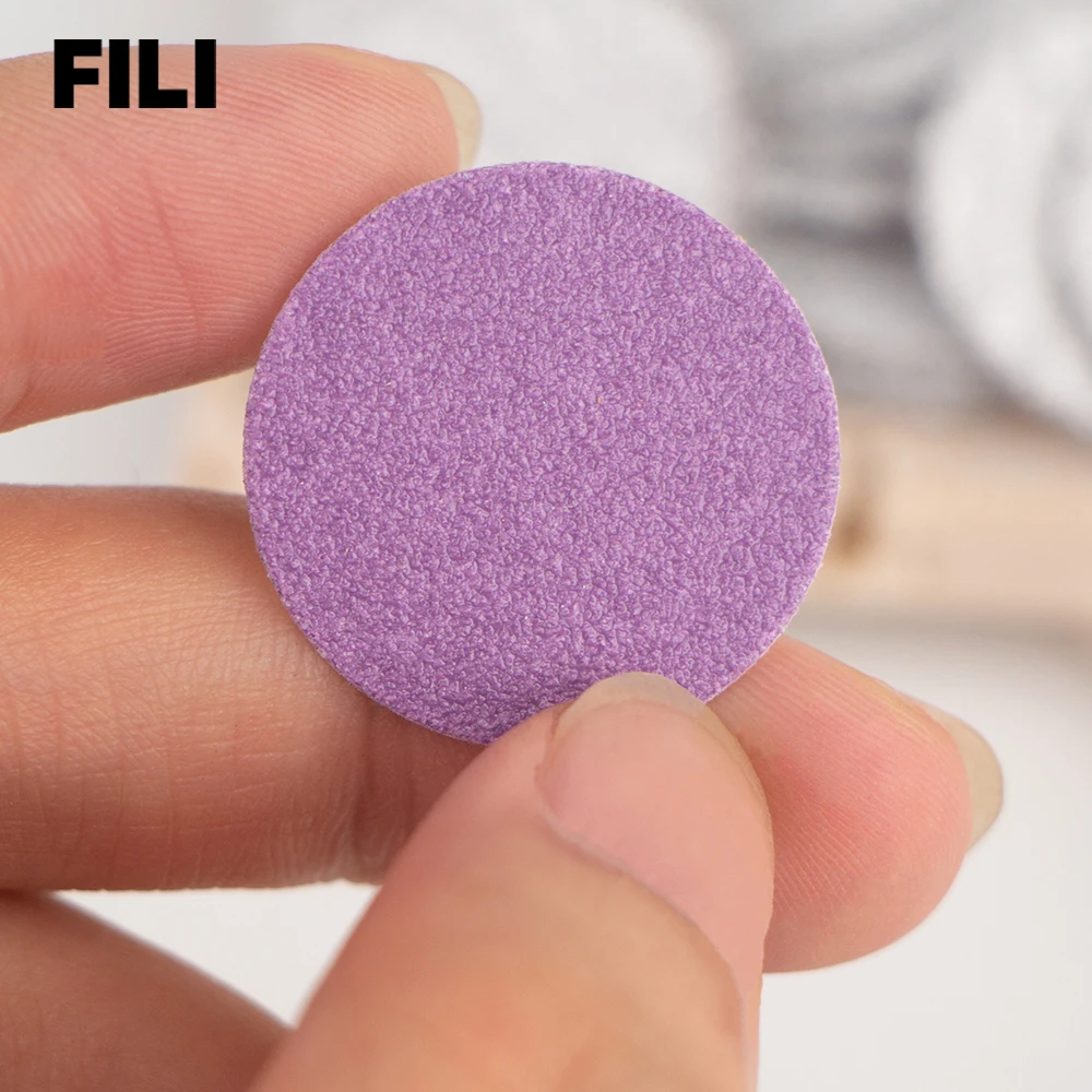 FILI 25 mm austauschbares Schleifpapier für Pediküre, Scheibenfuß, abgestorbene Haut, Nagelhaut, Hornhautentfernung, professionelle Fußraspelfeilen – Detail 12