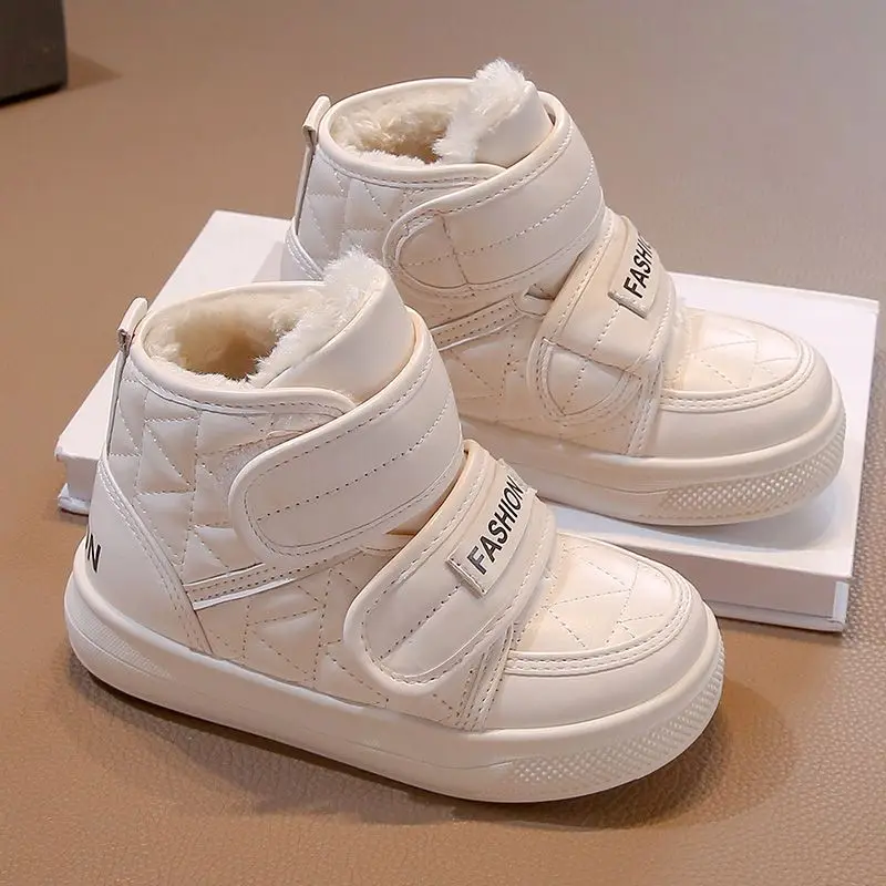 

2026 New Warm Fleece Lined Girls Snow Boots Kids Winter Sport Shoes with Anti Slip Warmth Comfort for Outdoor Play