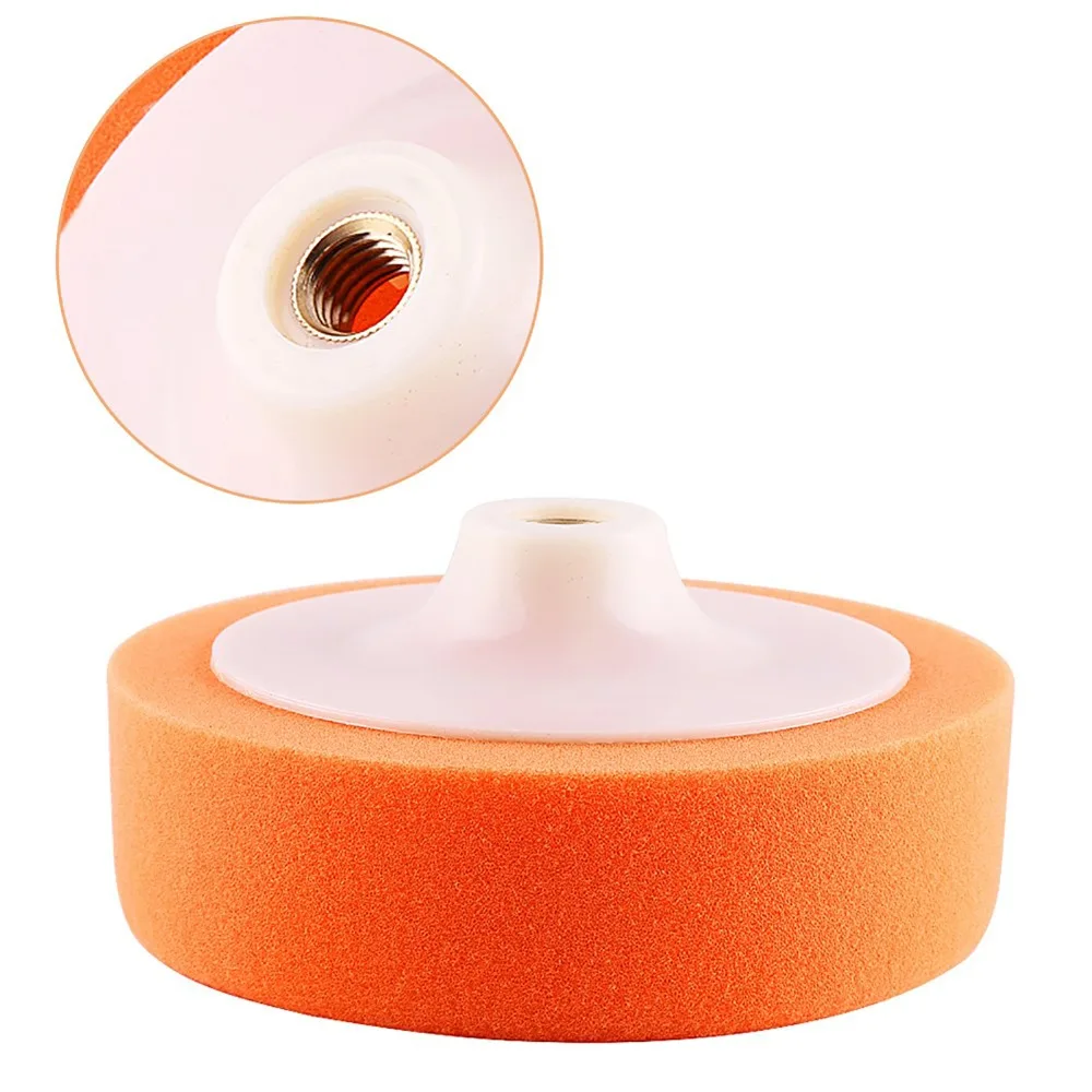 Professional 6 Inch Polishing Pad Wheel Orange Sponge Buffing Pad Wear-Resistant Car Polishing Pads Auto Detailing Shop