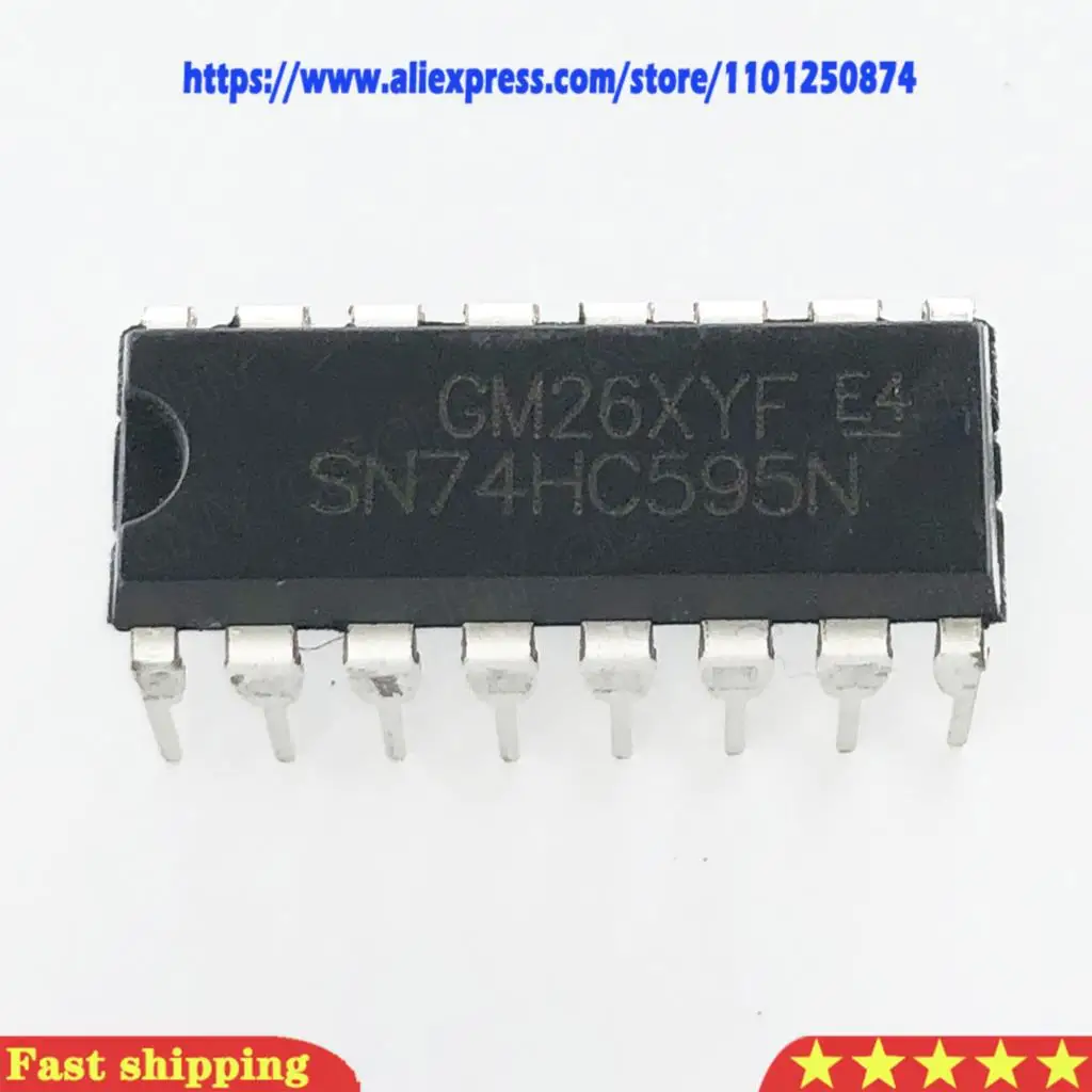 10PCS SN74HC595N DIP16 DIP 74HC595N 74HC595 DIP-16 SN74HC257N 74HC257 SN74HC393N 74HC393 SN74HC590AN 74HC590 SN74HC590N 74HC590N