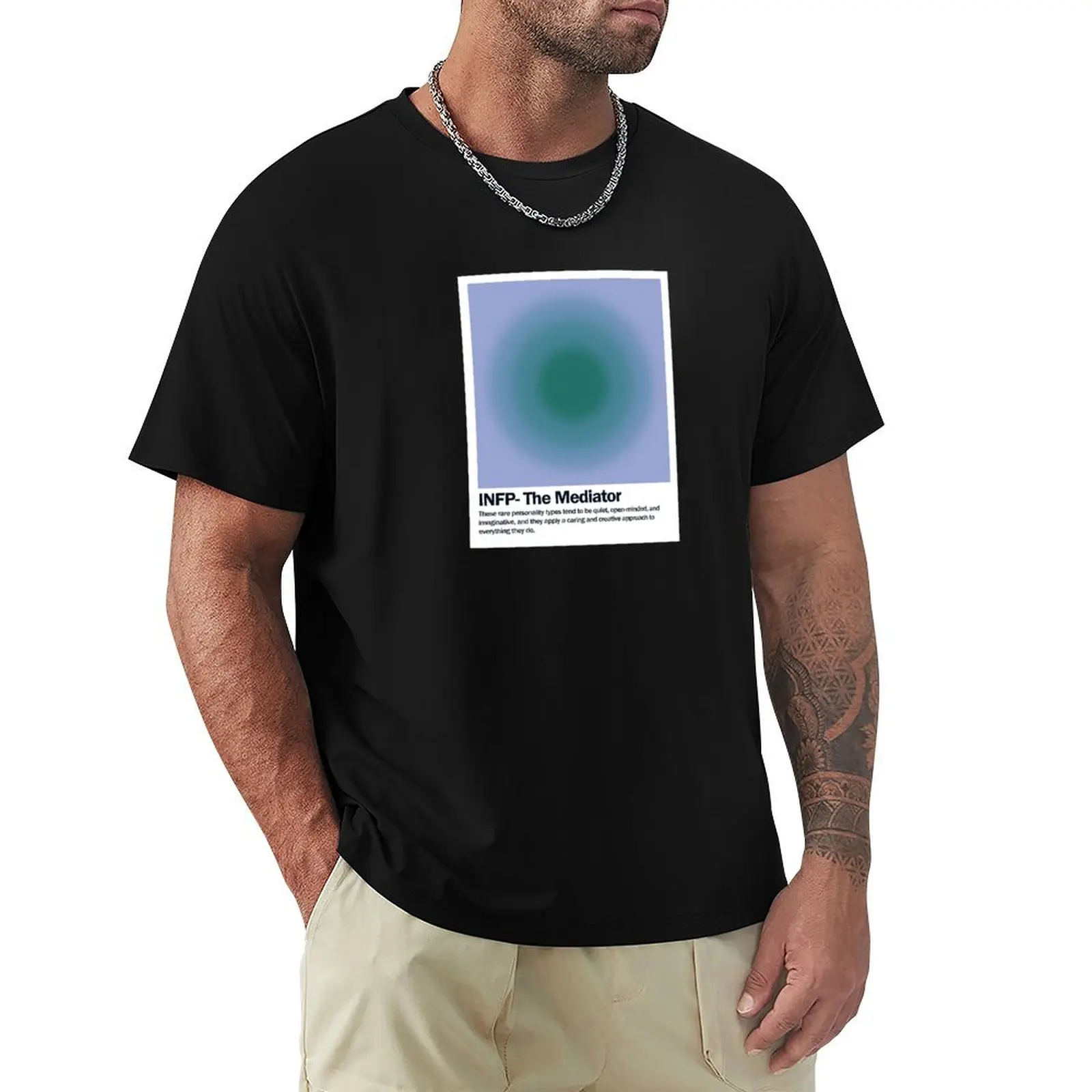 Myers-Briggs INFP Mediator Aura T-Shirt Soft Anti-Shrink Cotton Tee
