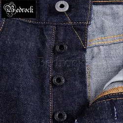 14oz Selvedge Denim Jeans Men Loose Wide Straight Leg Pants Amekaji High Waist Washed Blue Line Raw Denim Primary Indigo Jeans