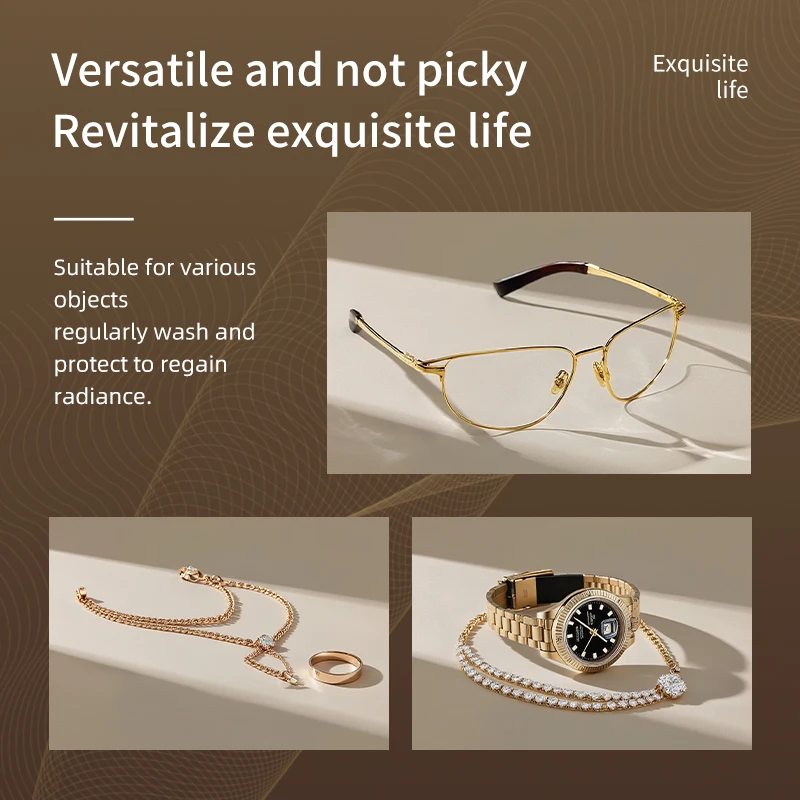 Petit nettoyeur dentaire et de bijoux de grande capacité, machine de nettoyage par vibrations multifonctionnelle, chargement USB