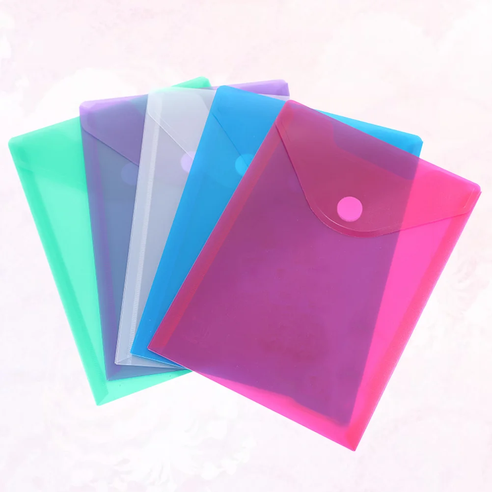 

10 Pcs Clear Folders File Holder Document Organizer High Capacity Office Documents Bag