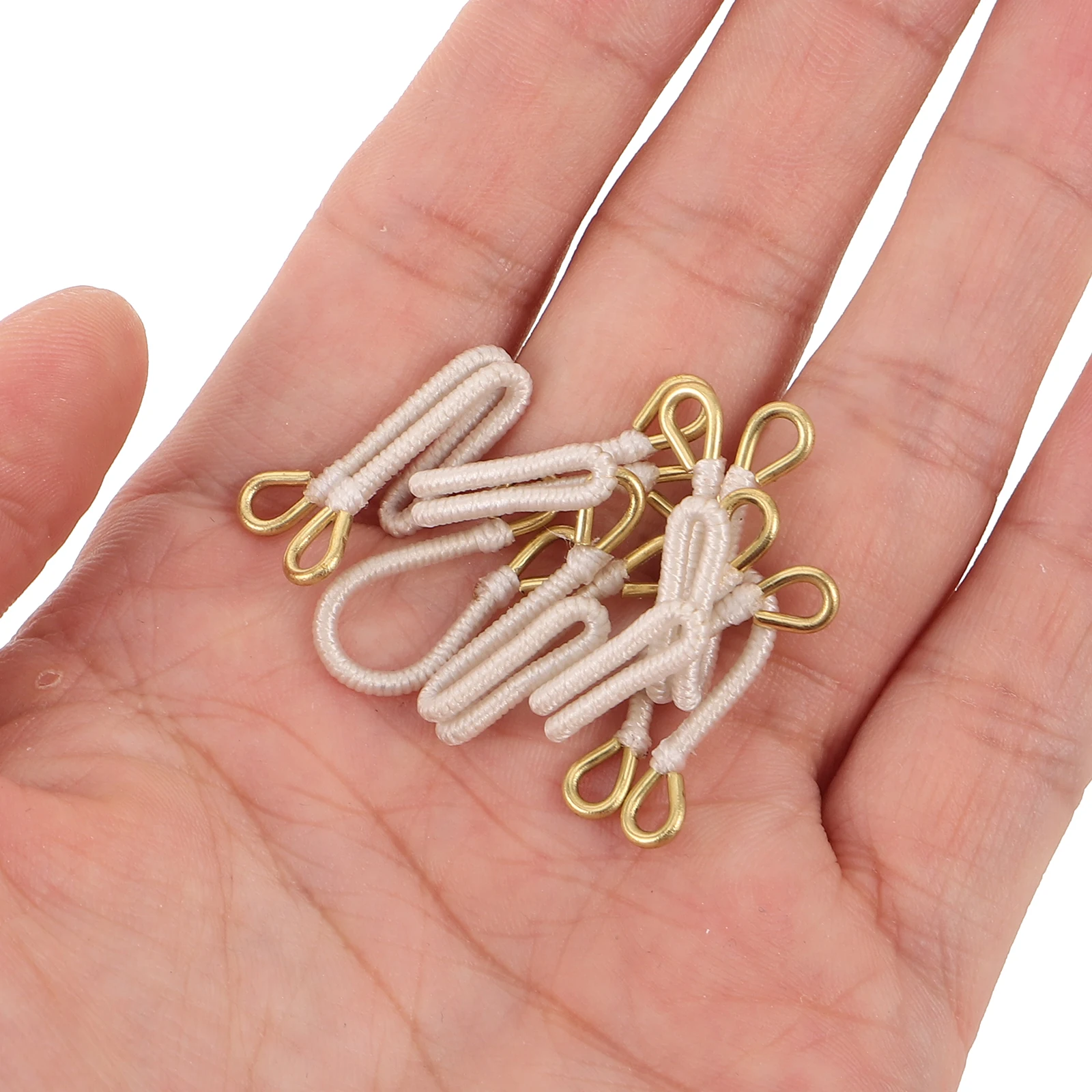 

10Pairs Adjustable Waist Tightener Clips Metal Sewing Buttons Detachable Waistband Cinch Buckle Trouser Skirt Waist Reducer