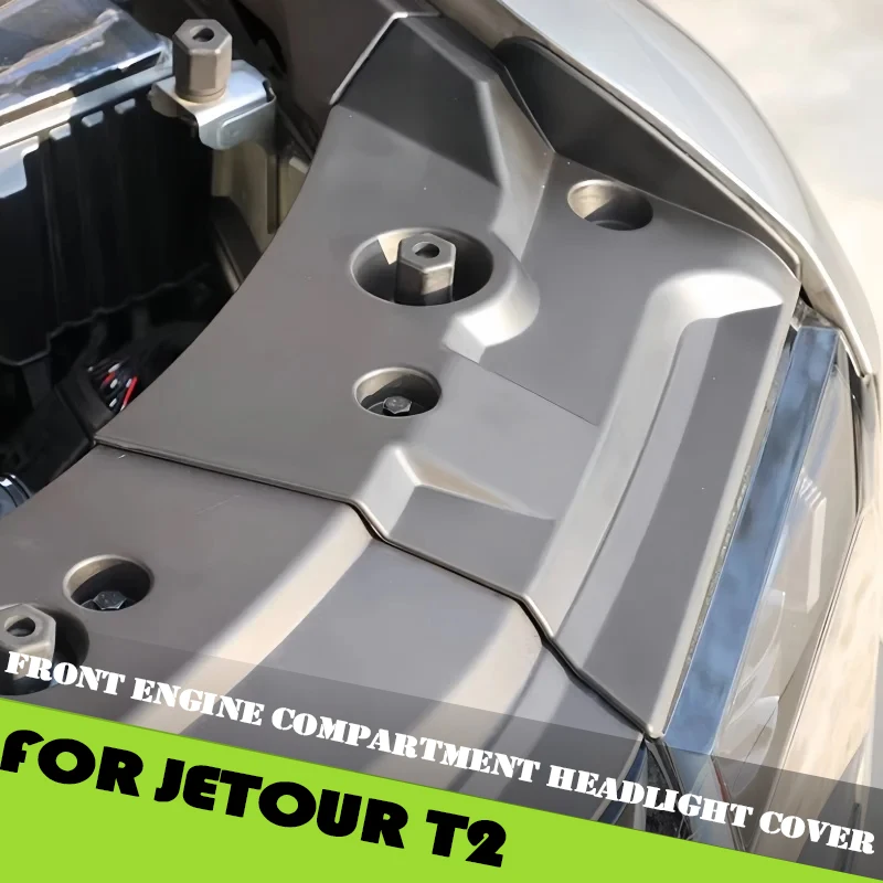 

Car Front Engine Compartment Headlight Cover Suitable for JETOUR Traveler T2 C-DM 2026 Modified Auto Engine Cover Accessories