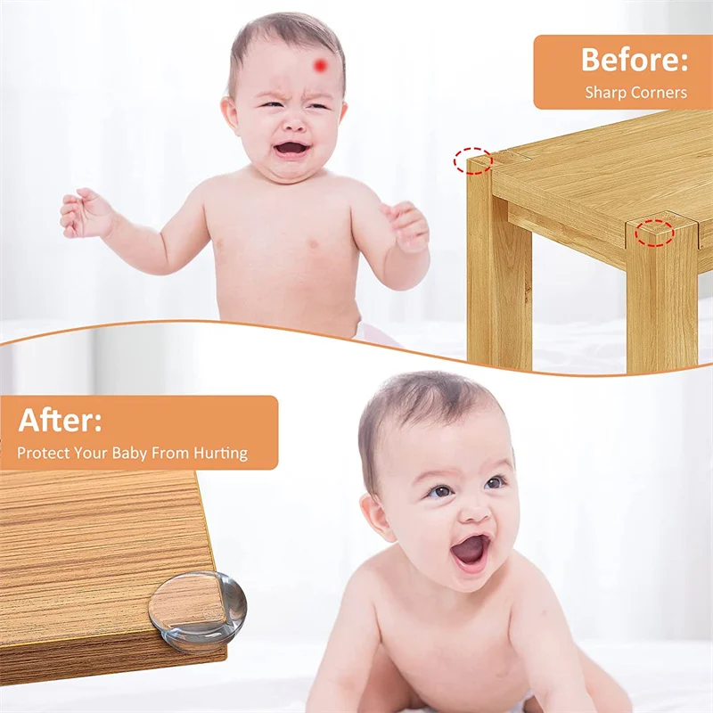 4 Stück klarer PVC-Eck schutz für Babys icherheits schutz Weiche Möbel Eck schutz & Kanten abdeckungen gegen scharfe Ecken4
