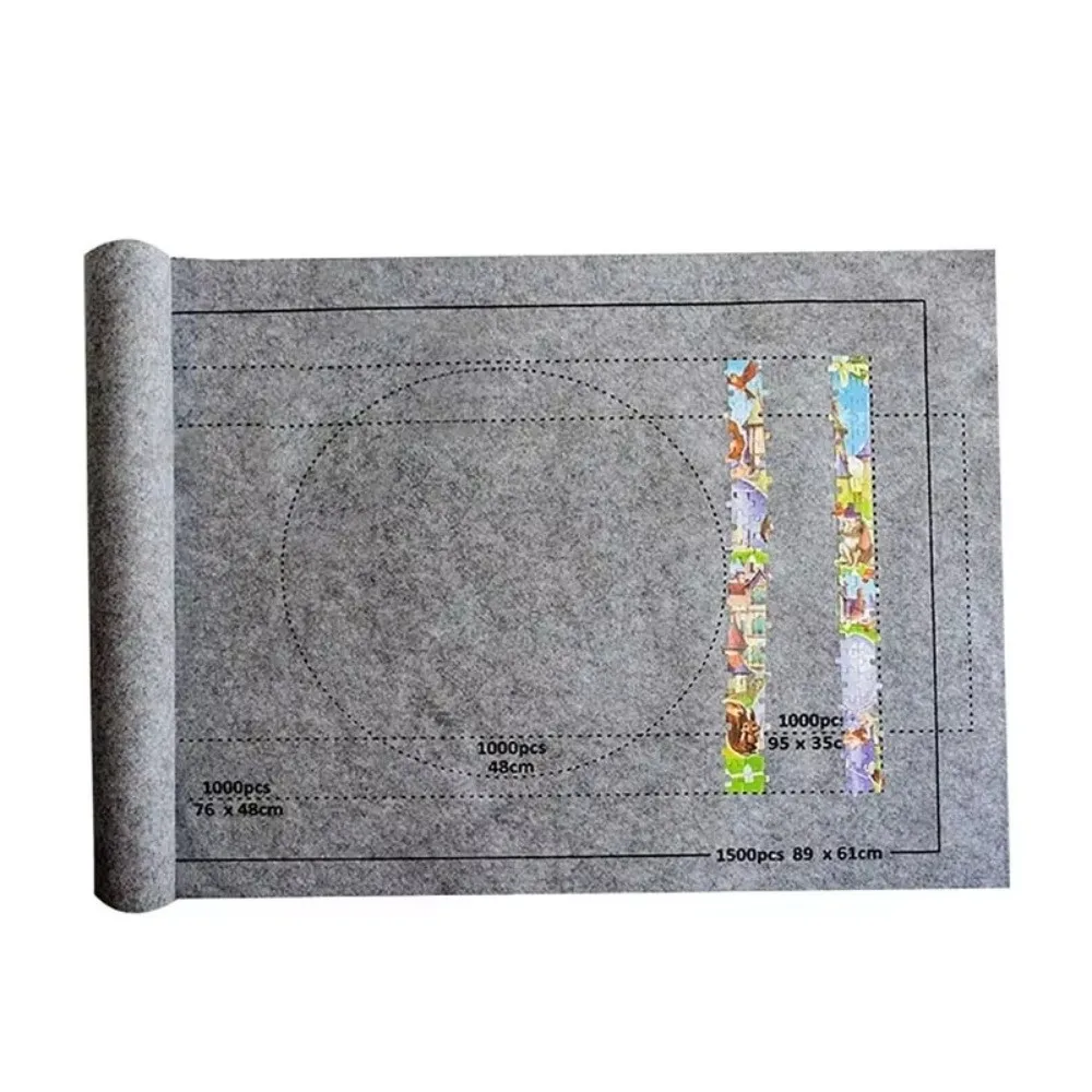 Portable Game Accessories Jigsaw Storage Mat Roll Up Travel Storage Bag Puzzles Pad Puzzles Blanket Game For kids