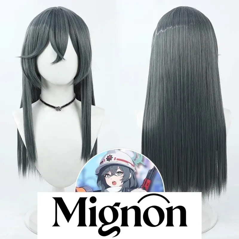 الأزرق الأرشيف أنو نونوري شعر مستعار تأثيري متعدد الألوان طويل مستقيم الشعر هدية عيد الهالوين #1