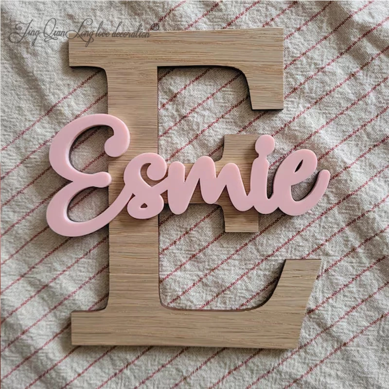 Custom Bedroom Door Sign Personalized Letter & Name Sign Kids Door Sign for Bedroom Accessories Wooden Name Sign Wall Decor Teen