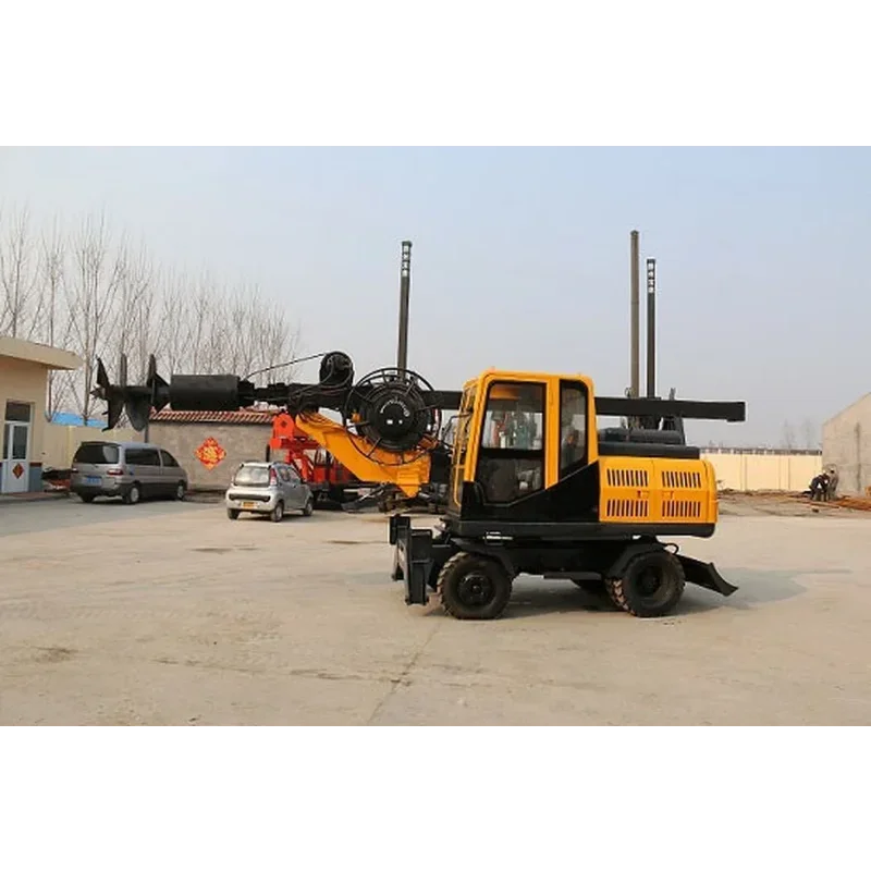 YG Crash Barrier Install Pile Driver Rotary Drilling Rig County Road Pile Driver Cheap Drilling Pile Driver Rotary Drilling Rig