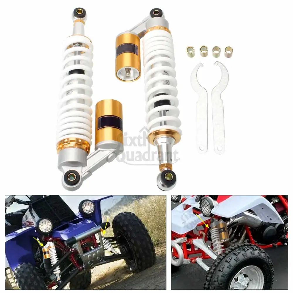 

2Pcs 14.75 Inch Adjustable Shock Damper Front Air Shocks Absorber Set for Yamaha Banshee YFZ350 350 1987-2006 ATV Accessories
