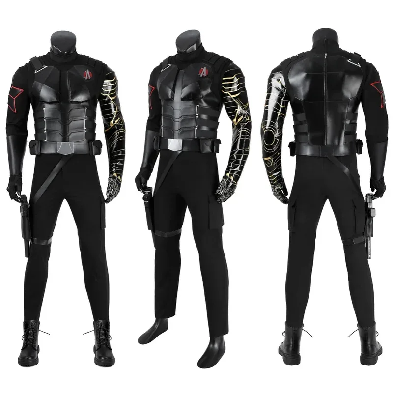 جديد باكي بارنز تأثيري ازياء الجلود الجندي سترة قميص السراويل مجموعة كاملة هالوين معركة البدلة فانتازيا حجم مخصص ob;8