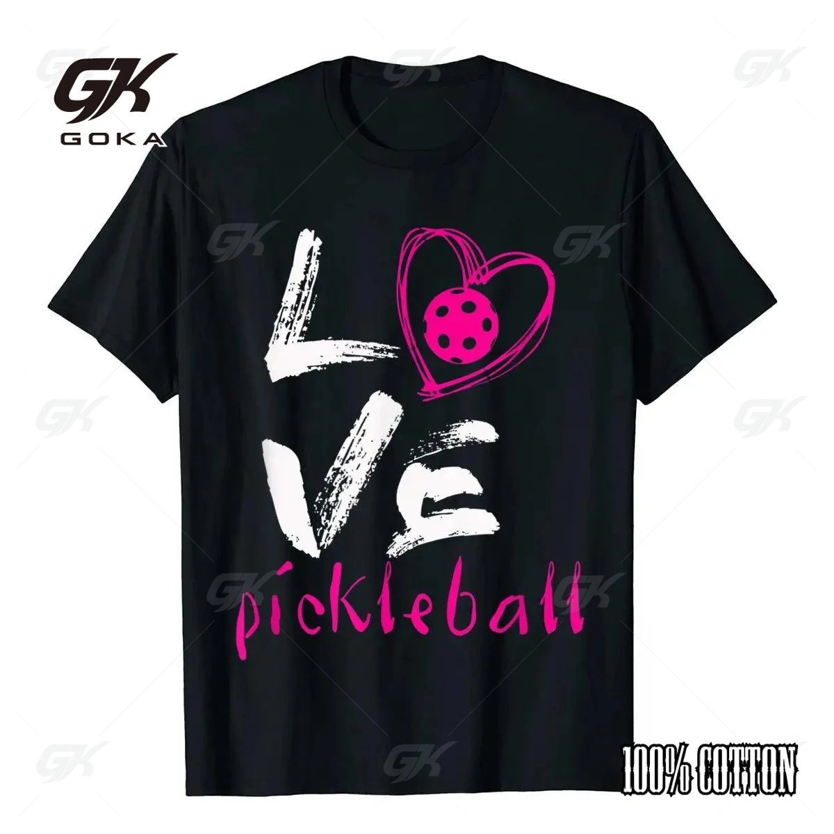 أنا أحب Pickleball تي شيرت Pickle Ball تي شيرت للاعب تي شيرت عادي الرجال الجرافيك قميص مطبوع خاص ملابس علوية من القطن مجموعة القمصان