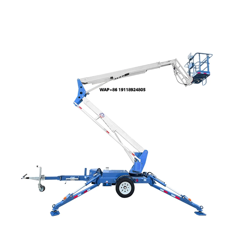 8-22m  Cherry Picker Telescoping Aerial Trailer Towable Boom Lift