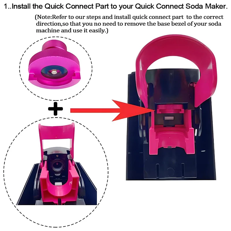 1Pcs For  Blue 60L Tr21-4 Threads Cylinder To Quick Connect Soda Machine DUO/Art/Terra/Crystal 3.0/Gaia CO2 Convertor