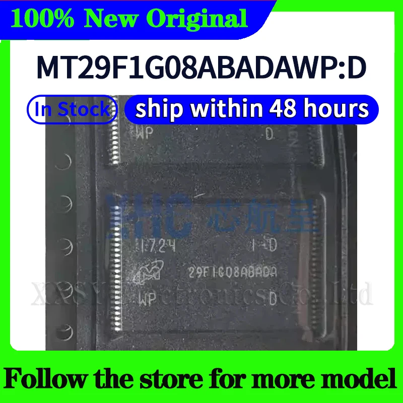 MT29F1G08ABAEAWP:E  MT29F1G08ABADAWP:D  MT29F1G08ABBDAH4:D  In stock 48 hours ship
