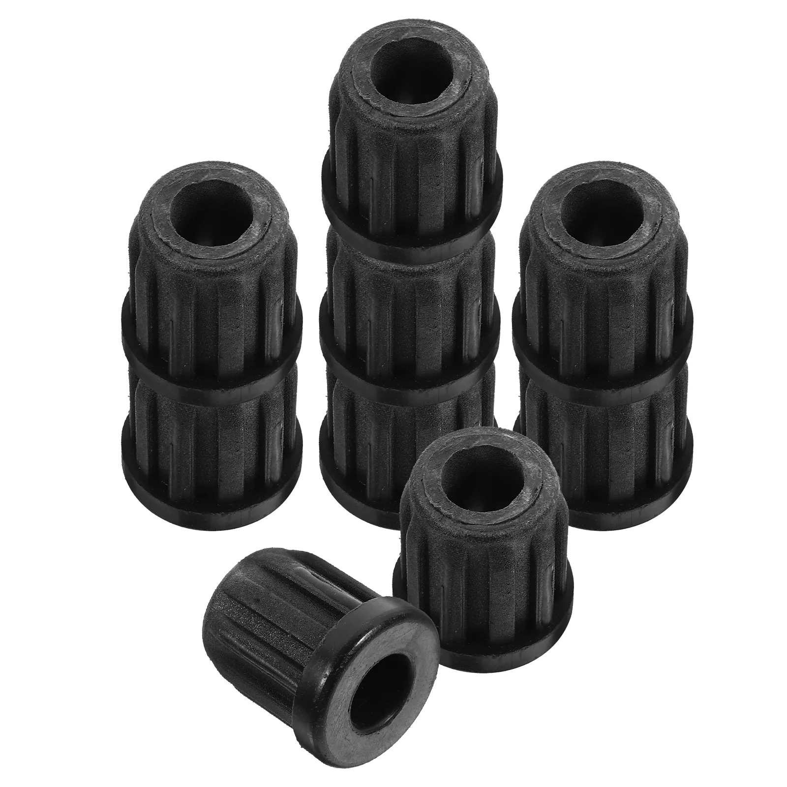 20 Pcs Caster Rubber Sleeve Mounting for Stem Wheelies Socket Small Inserts Sleeves Plastic Chair Leg Office