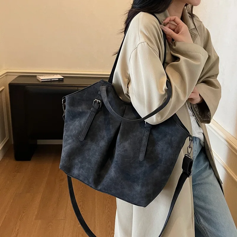 

Women Large Shoulder Bags PU Leather Fashion Winter Simple Short Handle Luggage Crossbody Bag Designer Original Brand HandBags