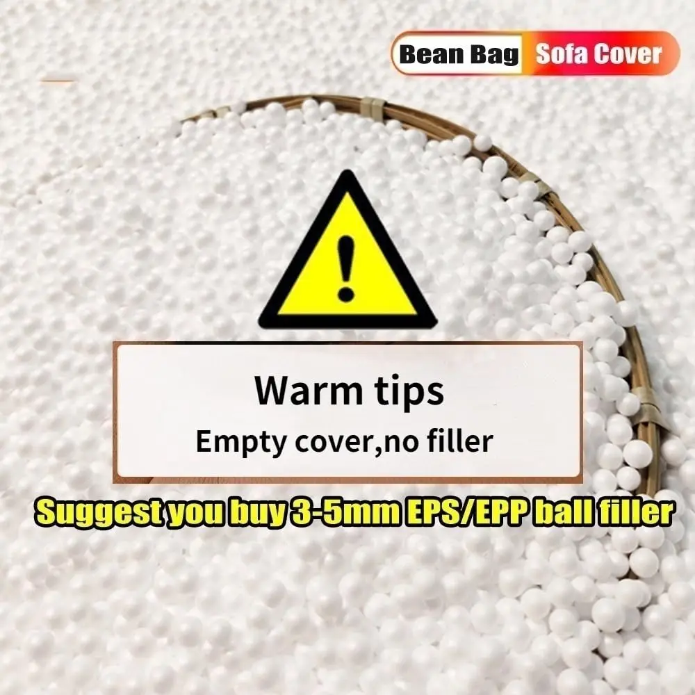 Oxford Bean Bag Chairs for Adults - Outdoor Waterproof Bean Bag Cover, Garden Beach Camping & Swimming Pool, Customized view 5