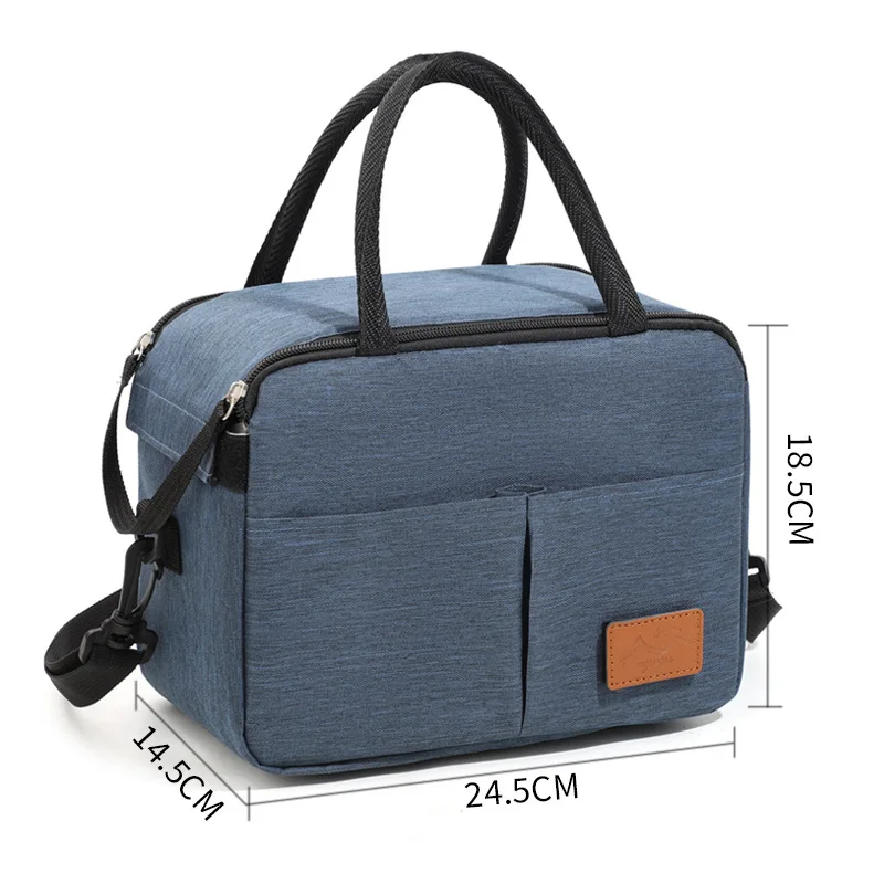 Thermal Shoulder Bags Lunch Bag Waterproof Thicker Cooler Handbag Large Insulated Food Grade School Picnic Refrigerator Box