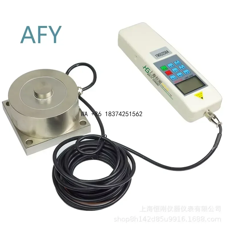 Wmwmnu 1000KN Spoke Pressure Gauge Connected Standard Digital Dynamometer Electronic Tensile Pressure Gauge for Manufacturer