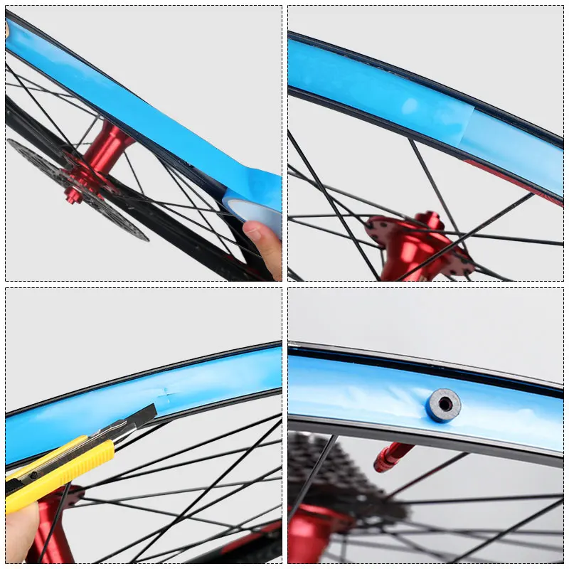Ultra Light Tubeless Rim Tape Non-porous Tensilized Strapping for Bicycle Rim Seal 10 m 23/25/27/29/32/34mm Width Options