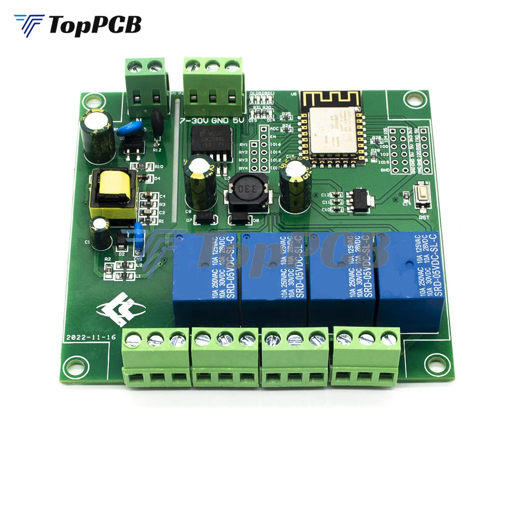 ESP8266 4 Channel WIFI Relay Module ESP-12F Development Board For IOT Smart Home Phone APP Controller WIFI Remote Control Switch