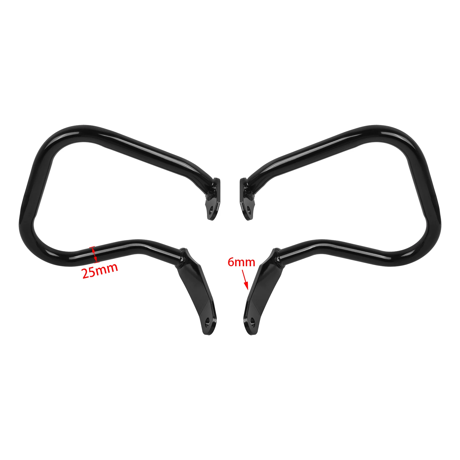 Compatible with Harley Sport Glide FXLRST Low Rider ST FLSB Engine Guard Crash Bars Side Saddlebag Rail Protector Bumper