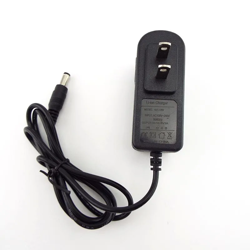 AC 100-240V DC 16.8V 1A 5.5*2.5mm Charger Power Supply Adapter for 18650 Lithium Battery US EU Plug CCTV Camera Charging
