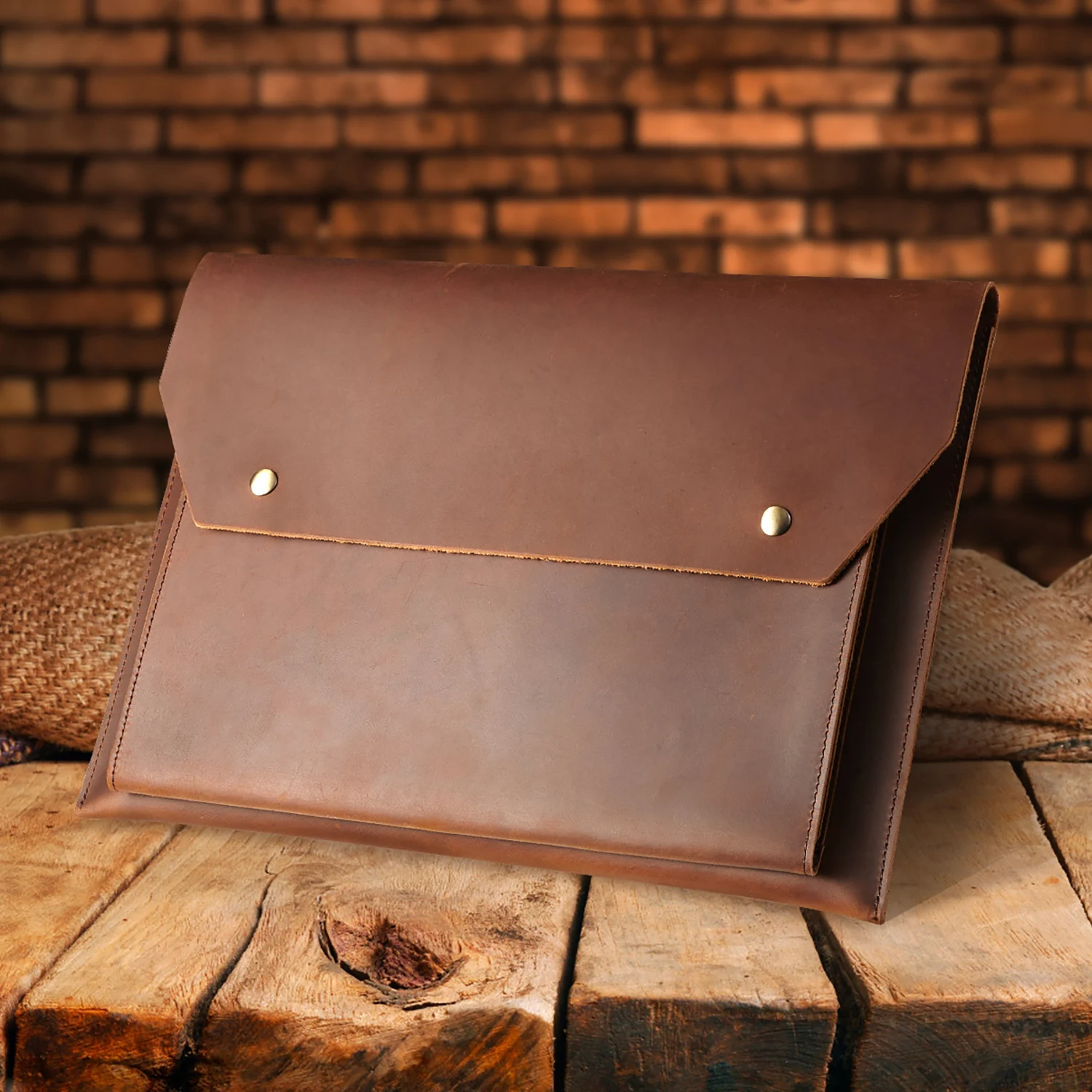 

MacBook Pro 16 iPad Multifunctional Laptop Case 39.2X 28.3X 3 cm 560g Crazy Horse Song Dance Show Leather Case
