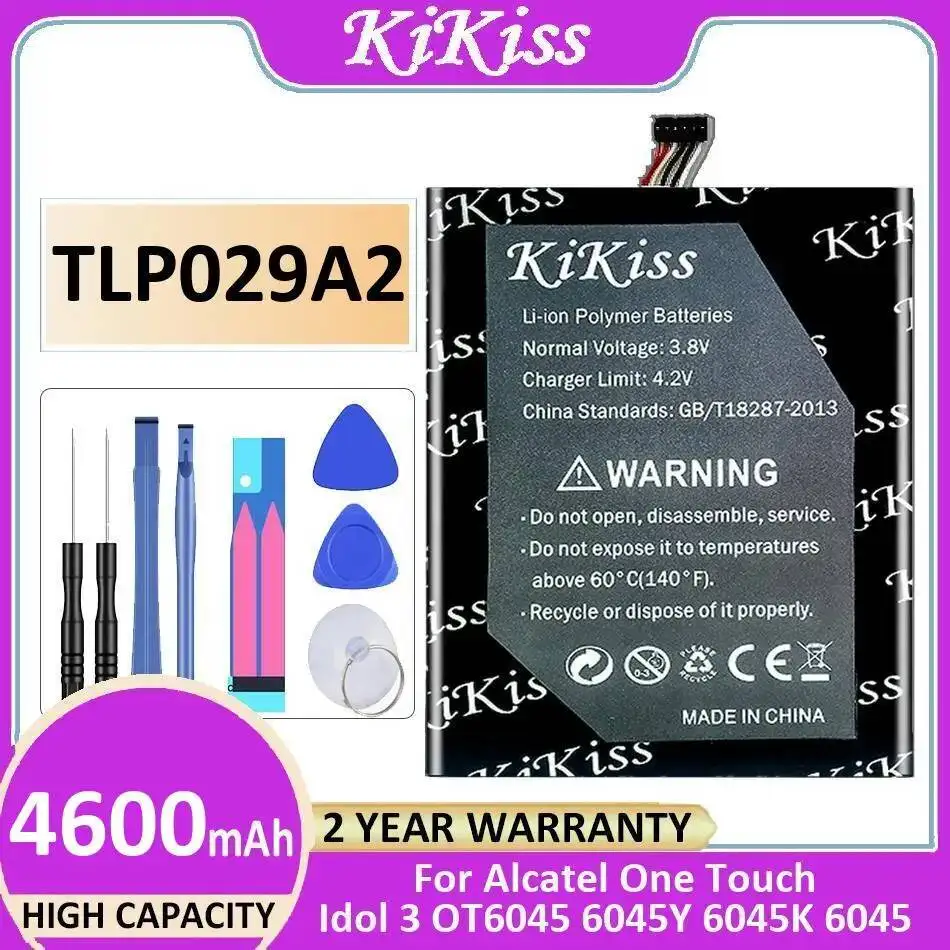 

Легкая аккумуляторная батарея TLP029A2 4600 мАч для мобильного телефона Alcatel One Touch Idol 3 OT6045 6045Y 6045K 6045