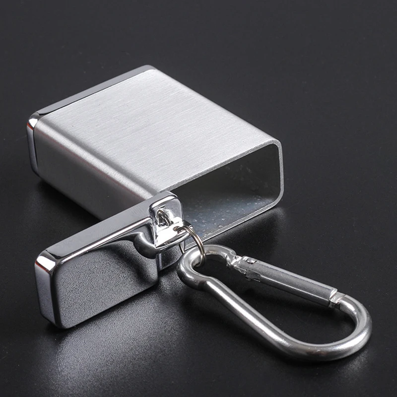 Outdoor Travel Pocket Small Metal Ashtray Personalized Name Custom LOGO Cigarette Accessories Mini Portable Ashtary Key Chain