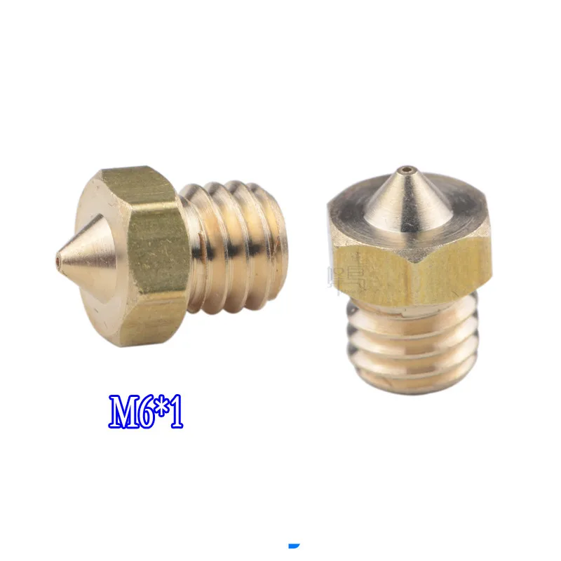 2pcs New M6x1 Double Colors Nozzle, Copper Nozzle for 1.75mm Filament - 3D Printer Parts