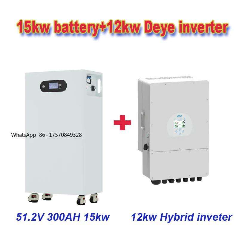 Hot Sale Deye 10kw 12KW Hybrid Inverter 15kw 20kw 30kw 46kw LiFePo4 Battery 48V 51.2V Batteries Power Bank Solar Energy Storage