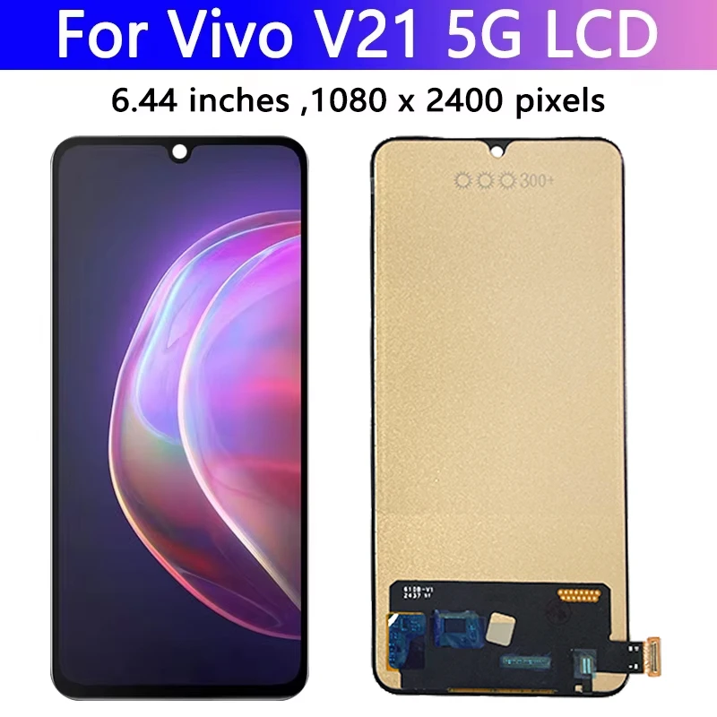 Super AMOLED V21 5G Display Screen For Vivo V21 5G LCD V2050 Display Touch  Screen Digitizer Assembly Replacement