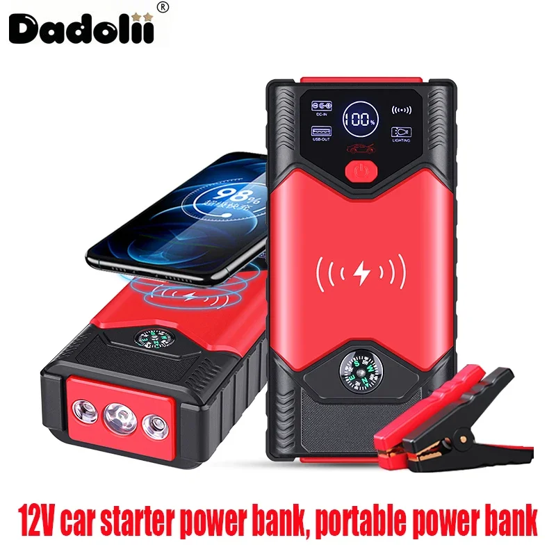 Rozrusznik Samochodowy Urządzenie Rozruchowe Akumulator Power Bank 12V 98000mAh Jumpstarter Auto Buster Awaryjny Booster Ładowarka Samochodowa Rozruch