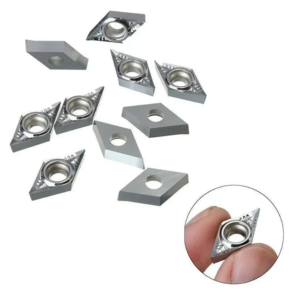 DCMT DCGT Blade For Aluminum DCGT11T304-AK H01 Insert Insert Turning Silver Durable 10pcs Brand New High Quality