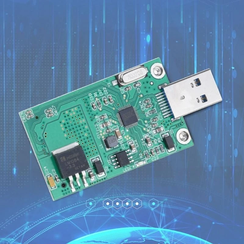 mSATA to USB3.0 Adapter Portable USB to mSATA SSDs Reader for Quick Data Transfer and Backups 200Mb/s Data Transmission