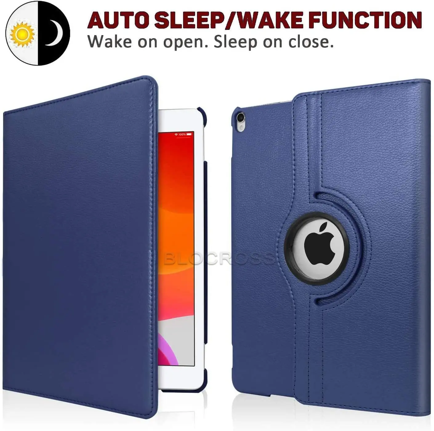 Case for IPad 2017 2018 9.7 IPad Air1 Air2 iPad 10.2 7th 8th 9th Gen Pu Leather Case Rotating Stand Smart Cover Auto Sleep Wake image 4