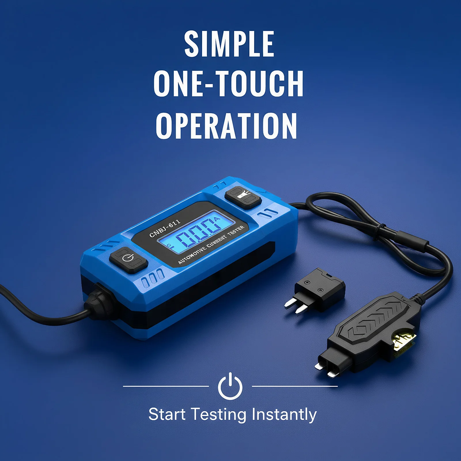 20A 48V Car Relay Fuse Blade Checker with LED Display Lighting Automotive Short Open Finder for Electrical Diagnostics