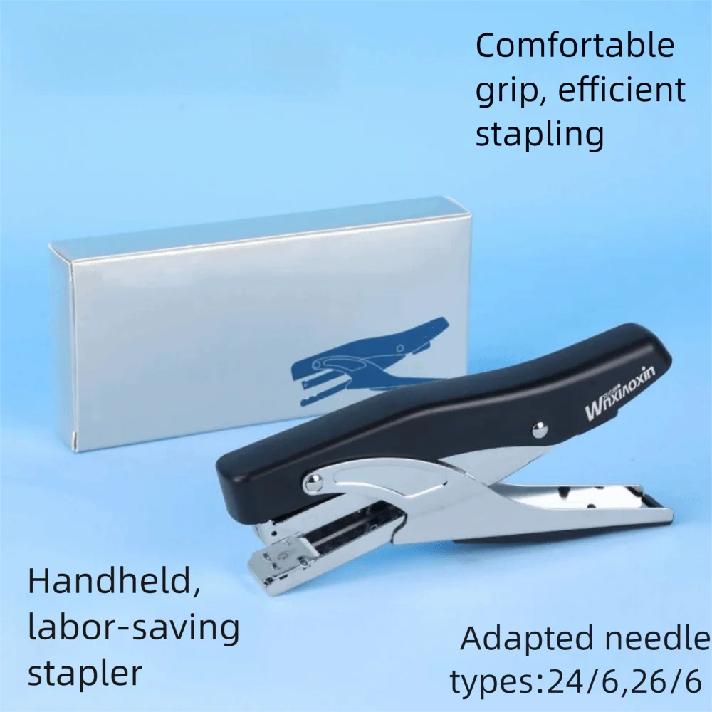 Easy-Use Multifunction Labor-Saving Stapler Portable Anti-slip Heavy Duty Stapler Hand Operated Metal Desktop Stapler Business