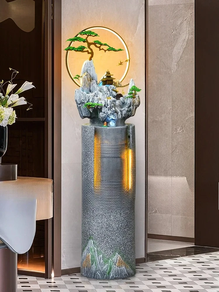 lt Living Room Rockery Flowing Water Ornaments Circulating Water Floor Office Opening Landscape Decoration