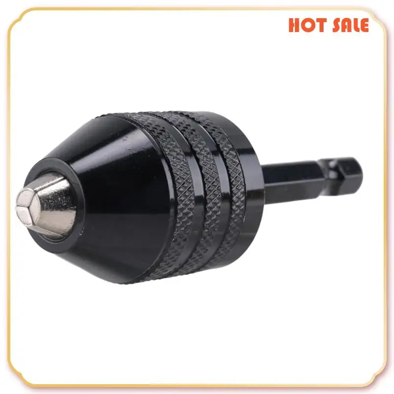 

ABFA 3 Pcs Keyless Drill Chuck 1/4 Inch Hex Shank Keyless Drill Chuck Converter Drill Adapter For Impact Drill Tool