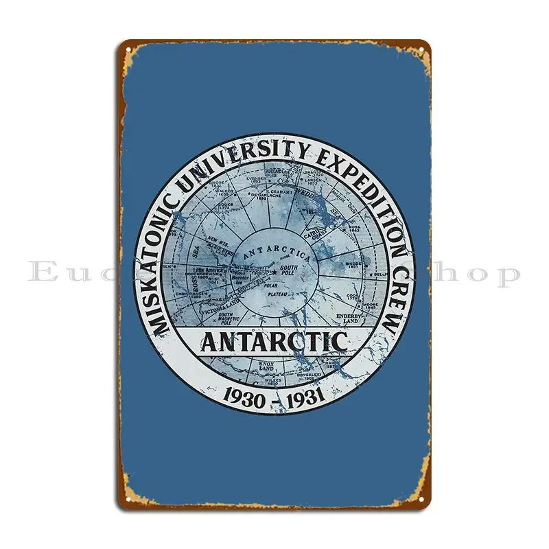 Antarctic Expedition Metal Sign Pub Home Bar Cave Personalized Cinema Tin Sign Poster