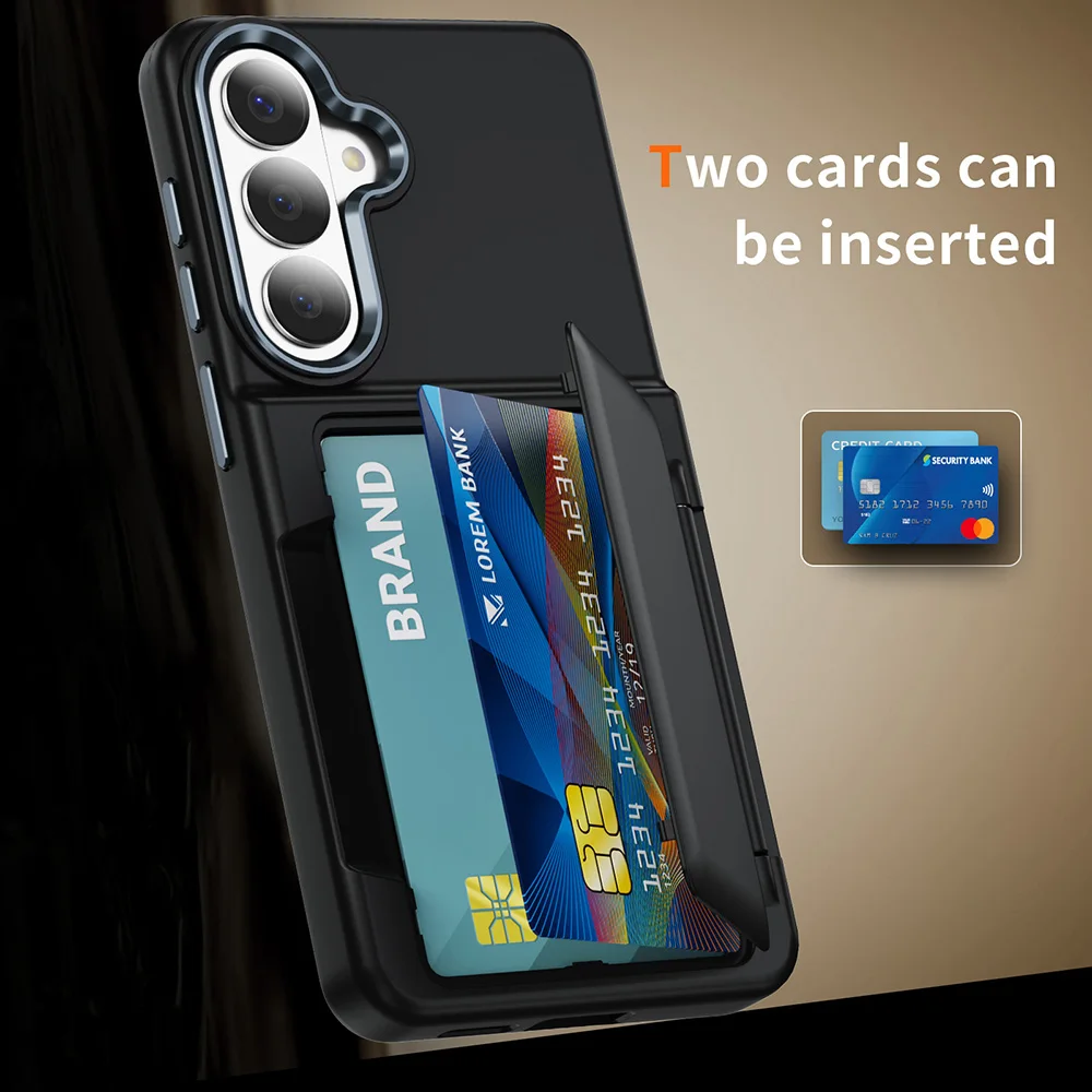 Card Holder Phone Case For Samsung S26 Ultra S25 Ultra S23 S25 S26 Capinha Capa For Samsung S22 S26 Plus S24 Plus Capinha Capa